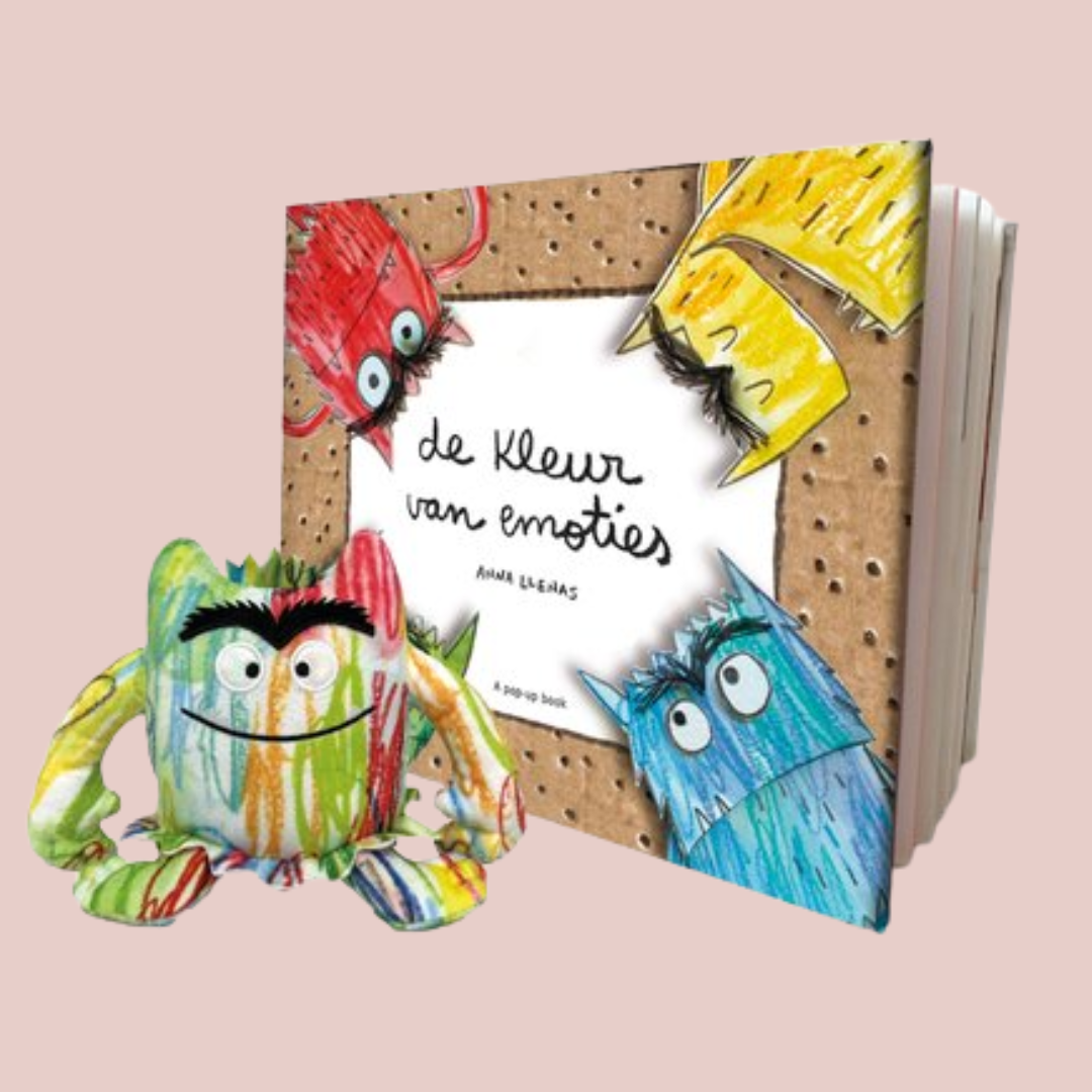 De kleur van emoties met emotie knuffeltje