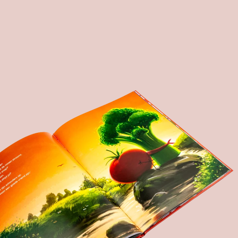 Een van de blazijdes in het boek in de puree