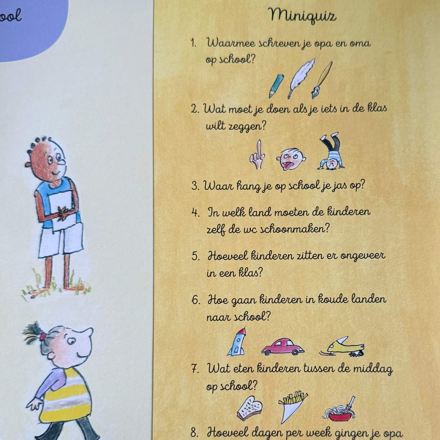 Voor het eerst naar school miniquiz - willewete naar school