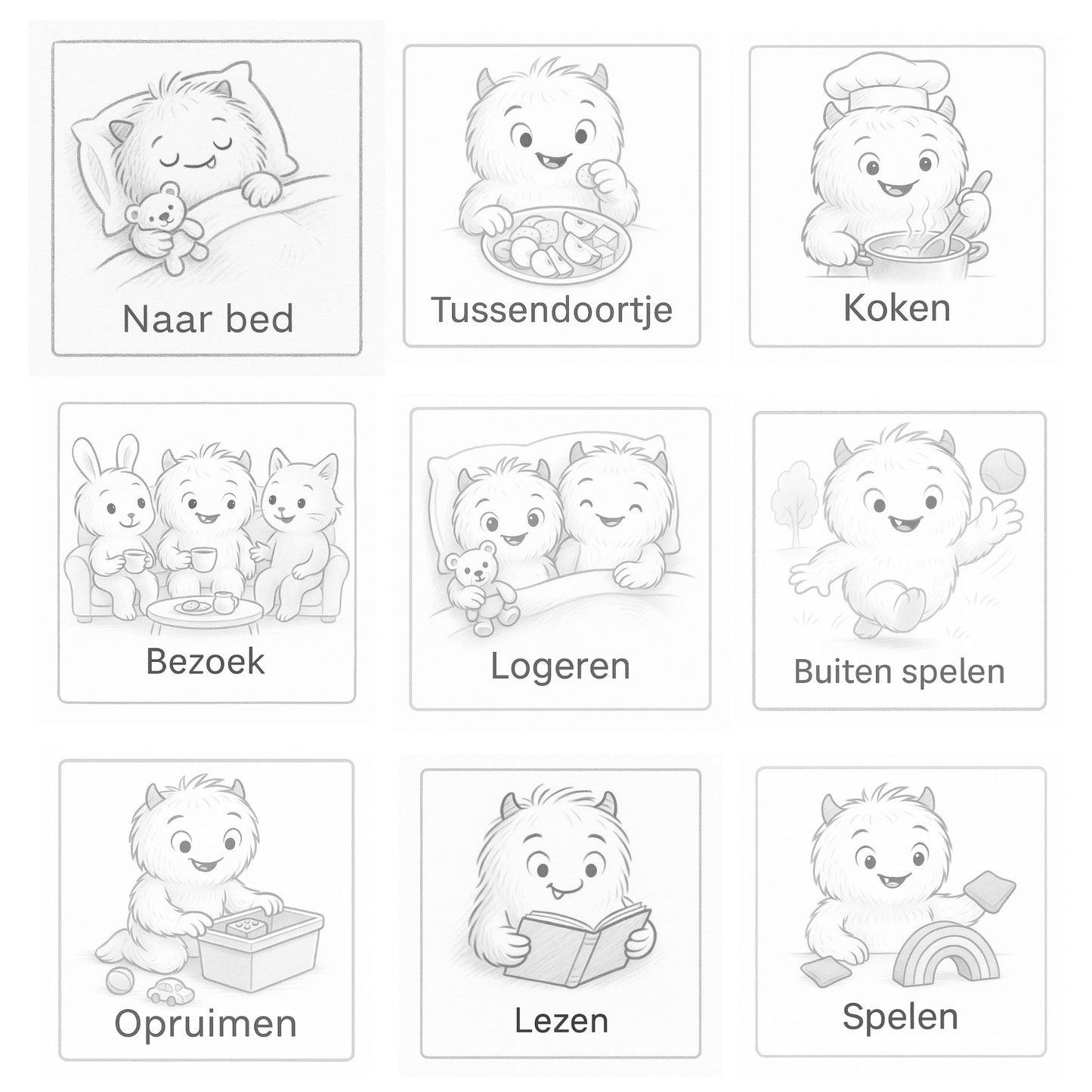 Herkenbare dagritmekaarten download