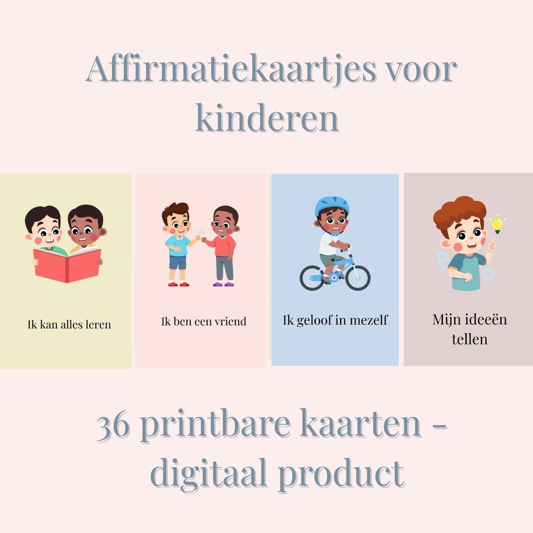 Affirmatiekaarten voor kinderen | Printable - Geen fysiek product - Kinderpraktijk Korteweg