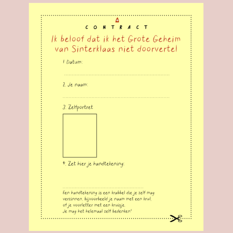 Sinterklaas voor grote kinderen contract