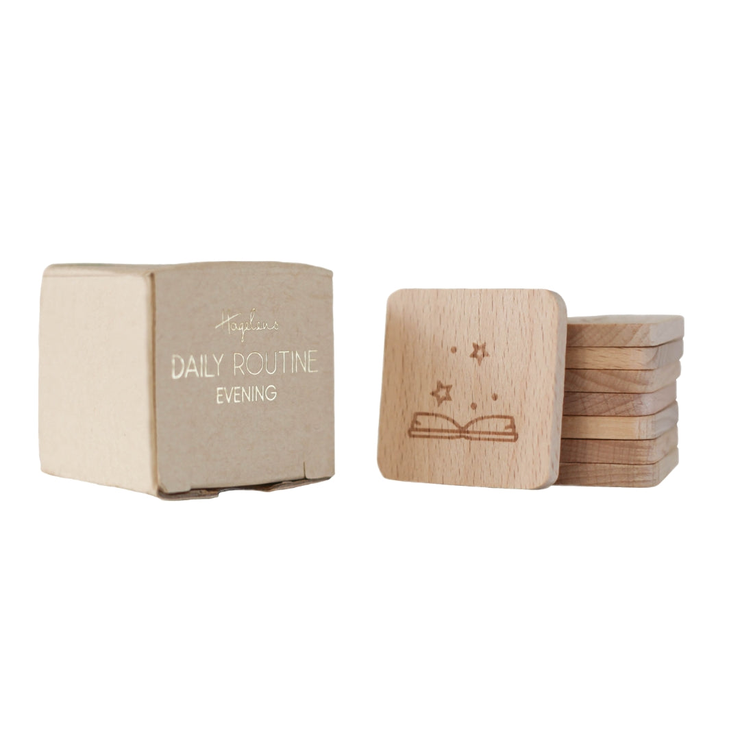 Doosje met houten plaatjes