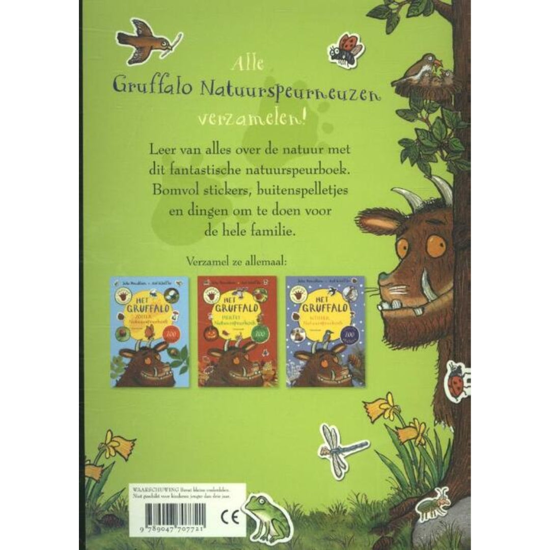 Achterkant Gruffalo lente speurboek – natuurboek voor kinderen vanaf 3 jaar