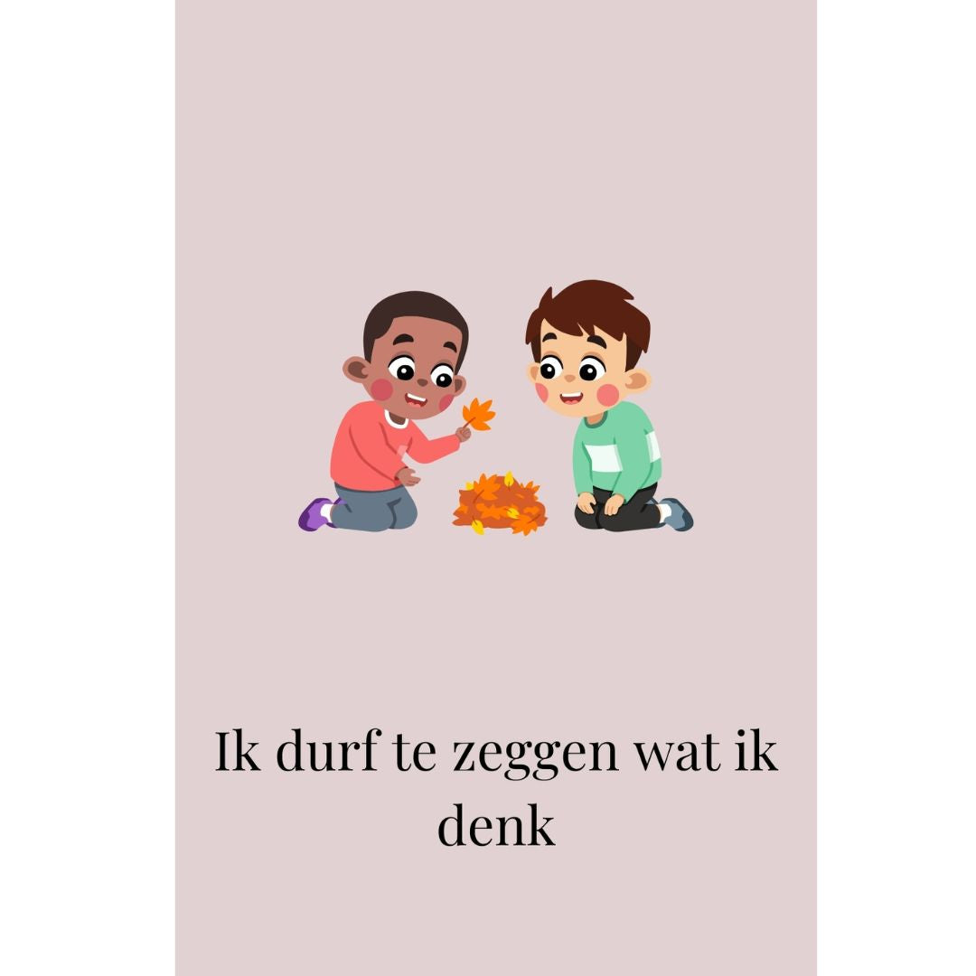 Ik durf te zeggen wat ik denk - affirmatie