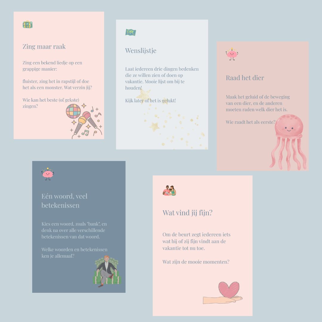 Reisspelkaartjes voor en met kinderen: makkelijke en leuke spelletjes voor onderweg!
