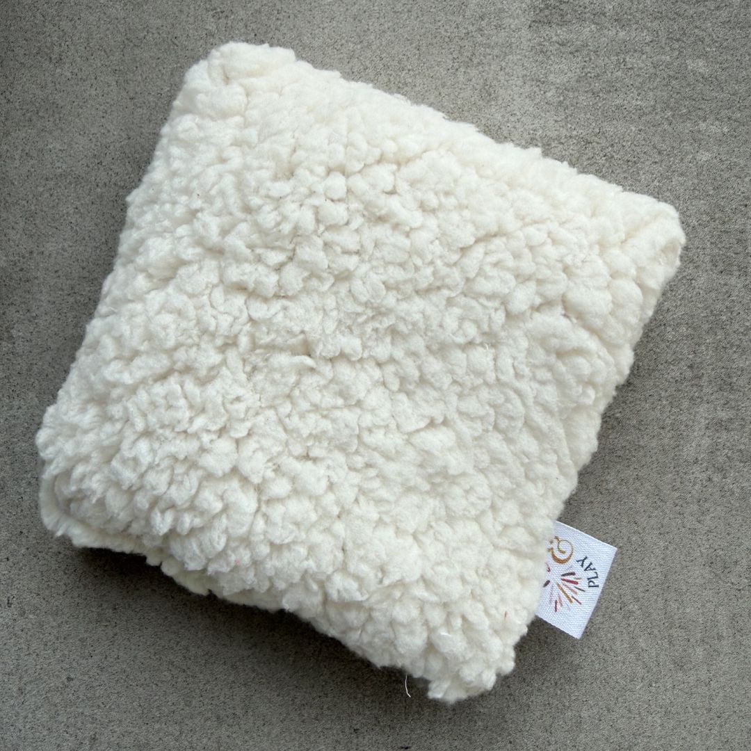 Pittenzakje in teddy beige
