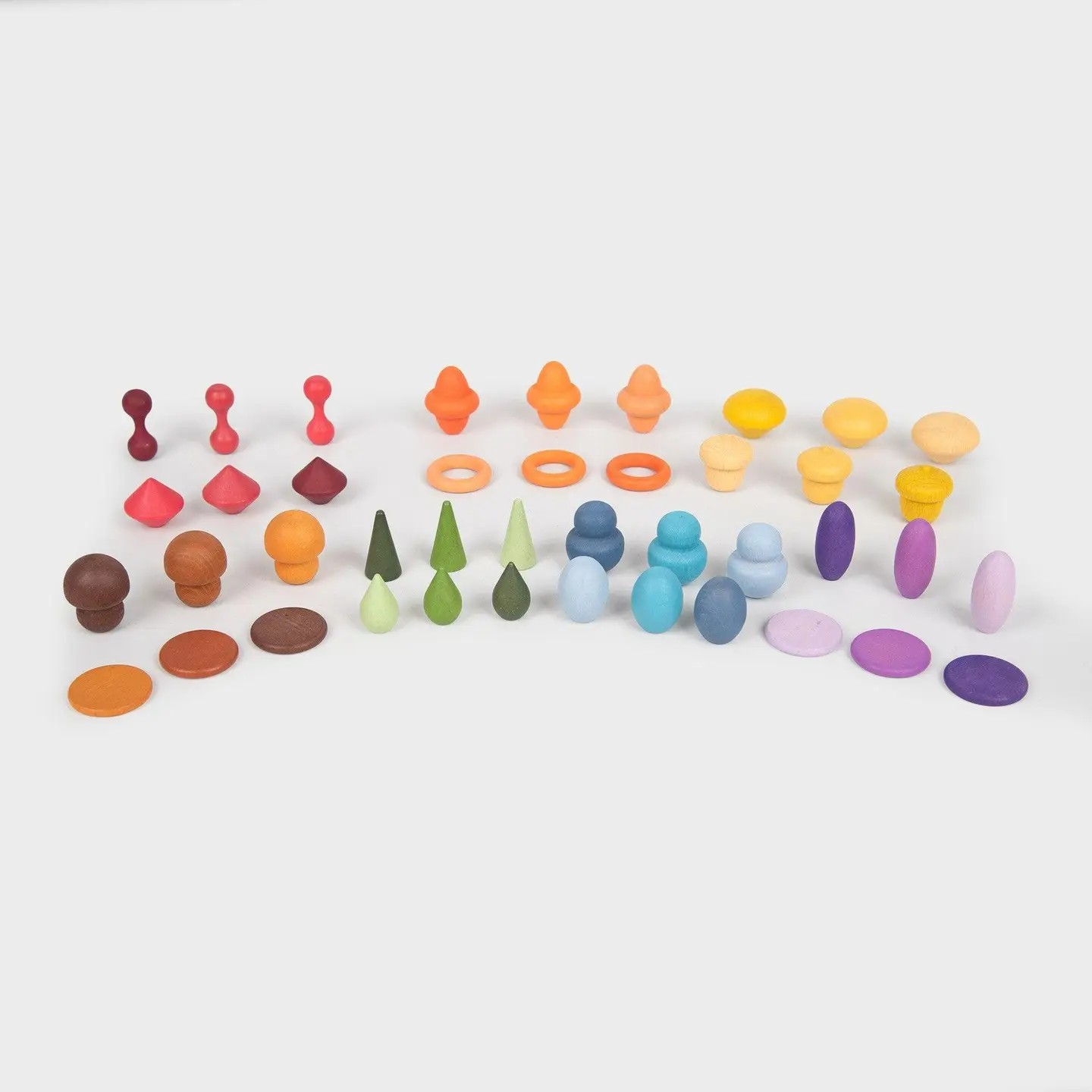 Kleuren loose parts open einde spel