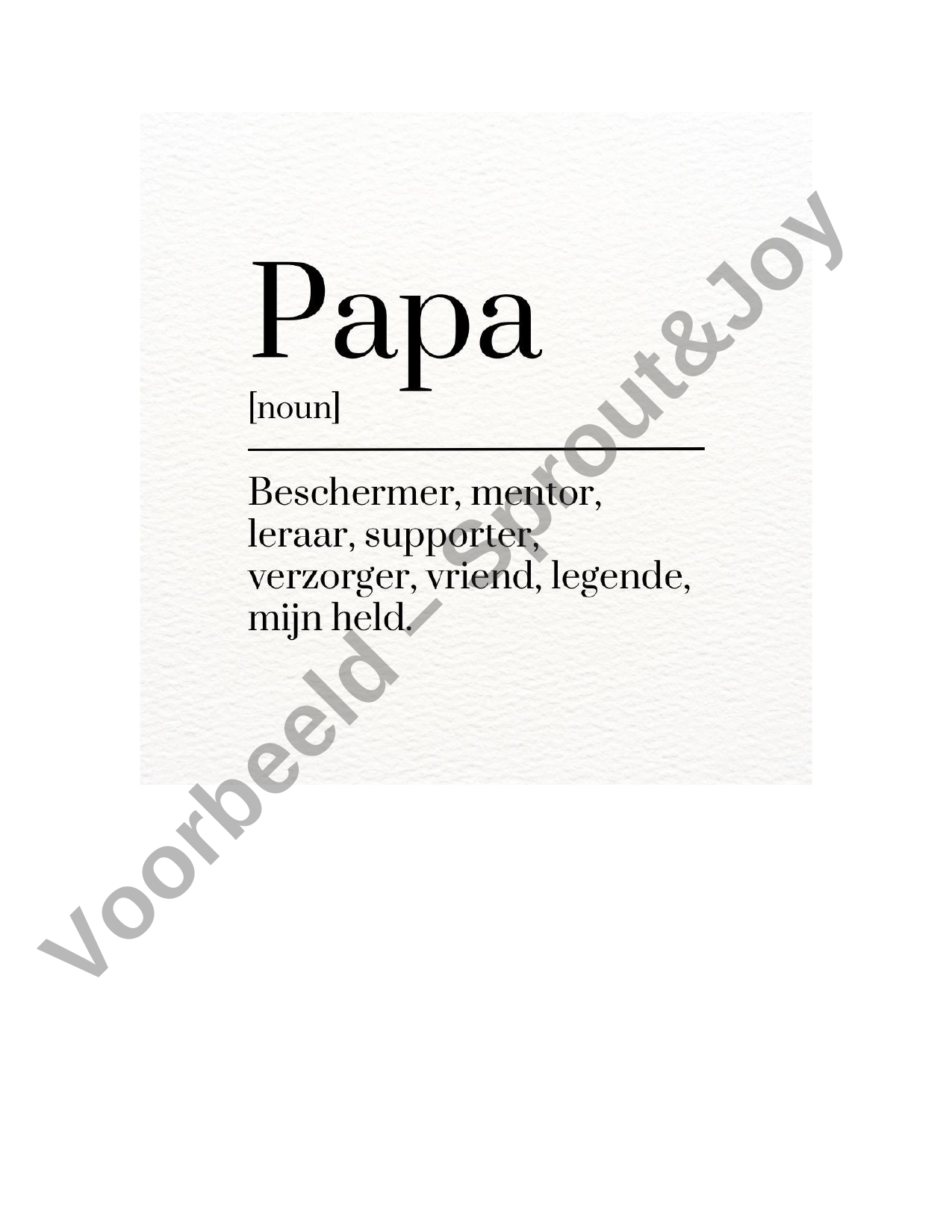 wat betekent papa vaderdag