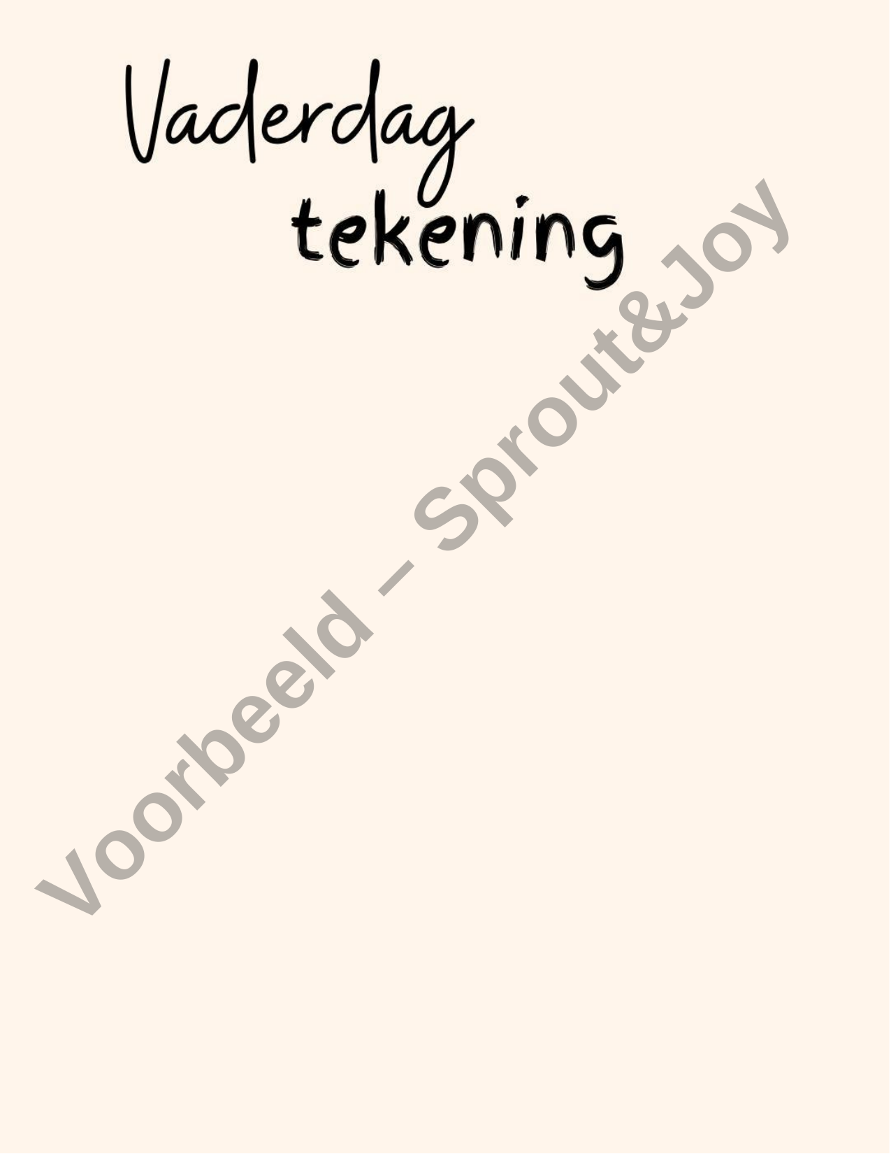 tekenen voor vaderdag