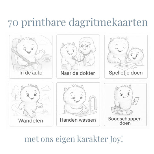 Dagritmekaarten print 70 stuks 