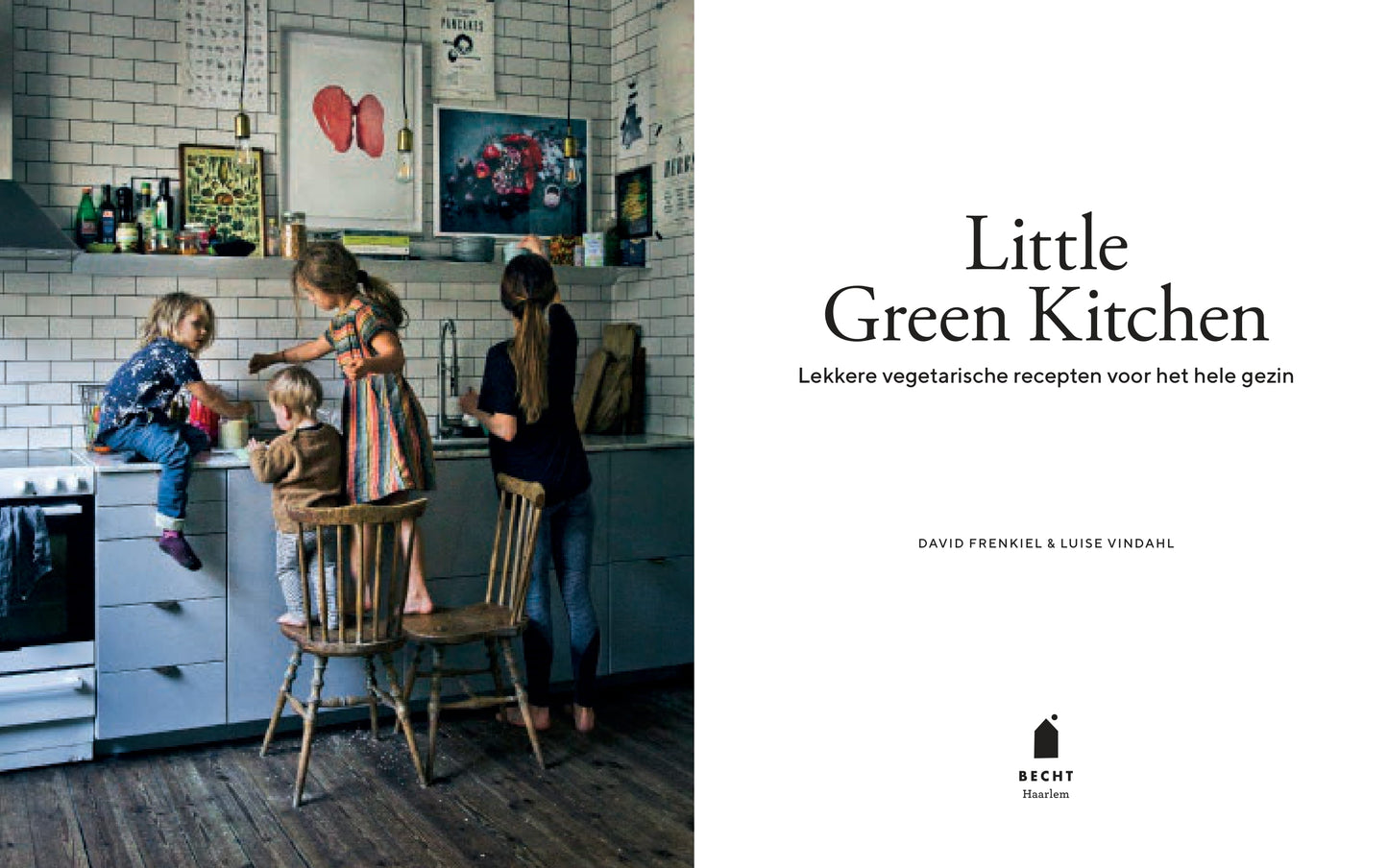 Impressie van het boek little green kitchen. Kinderen in de keuken, koken mee. 