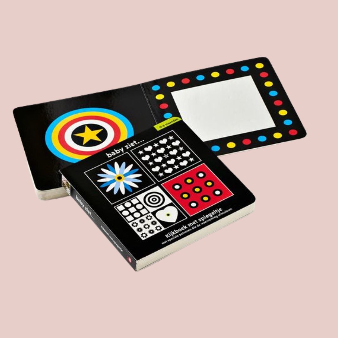 Vrolijke kleuren voor de baby. In baby ziet. 