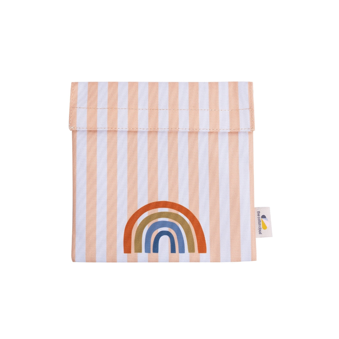 Herbruikbaar lunchzakje met regenboog erop
