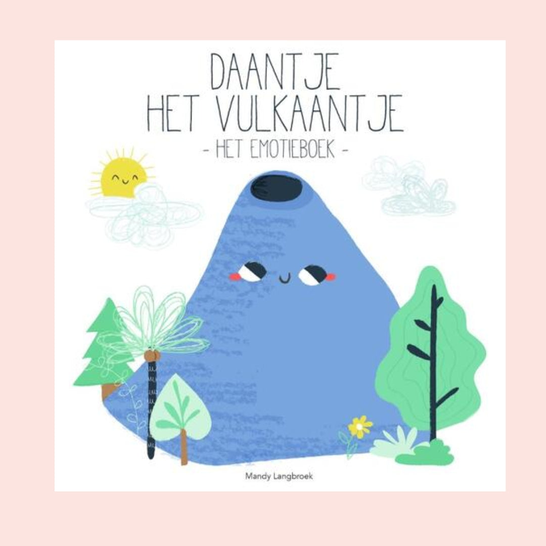 Voorkant van het prentenboek Daantje Vulkaantje. Help je kind bij het herkennen en benoemen van emoties met het voorleesboek Daantje het Vulkaantje.