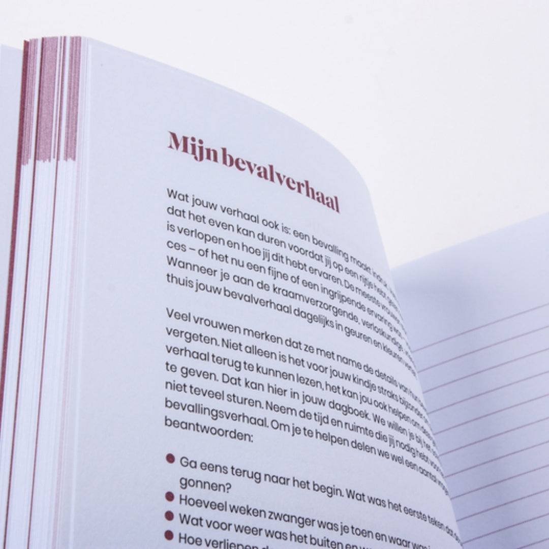 Je bevalverhaal kan je kwijt in het duizend dagen dagboek