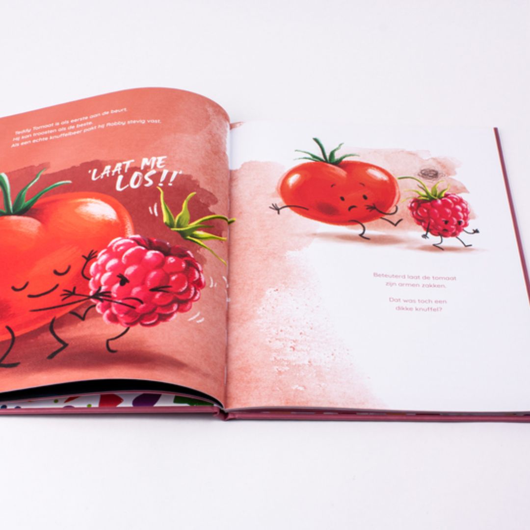 Over boos zijn en het weer goed maken. Boek voor jonge kinderen. Framboos van Hongry