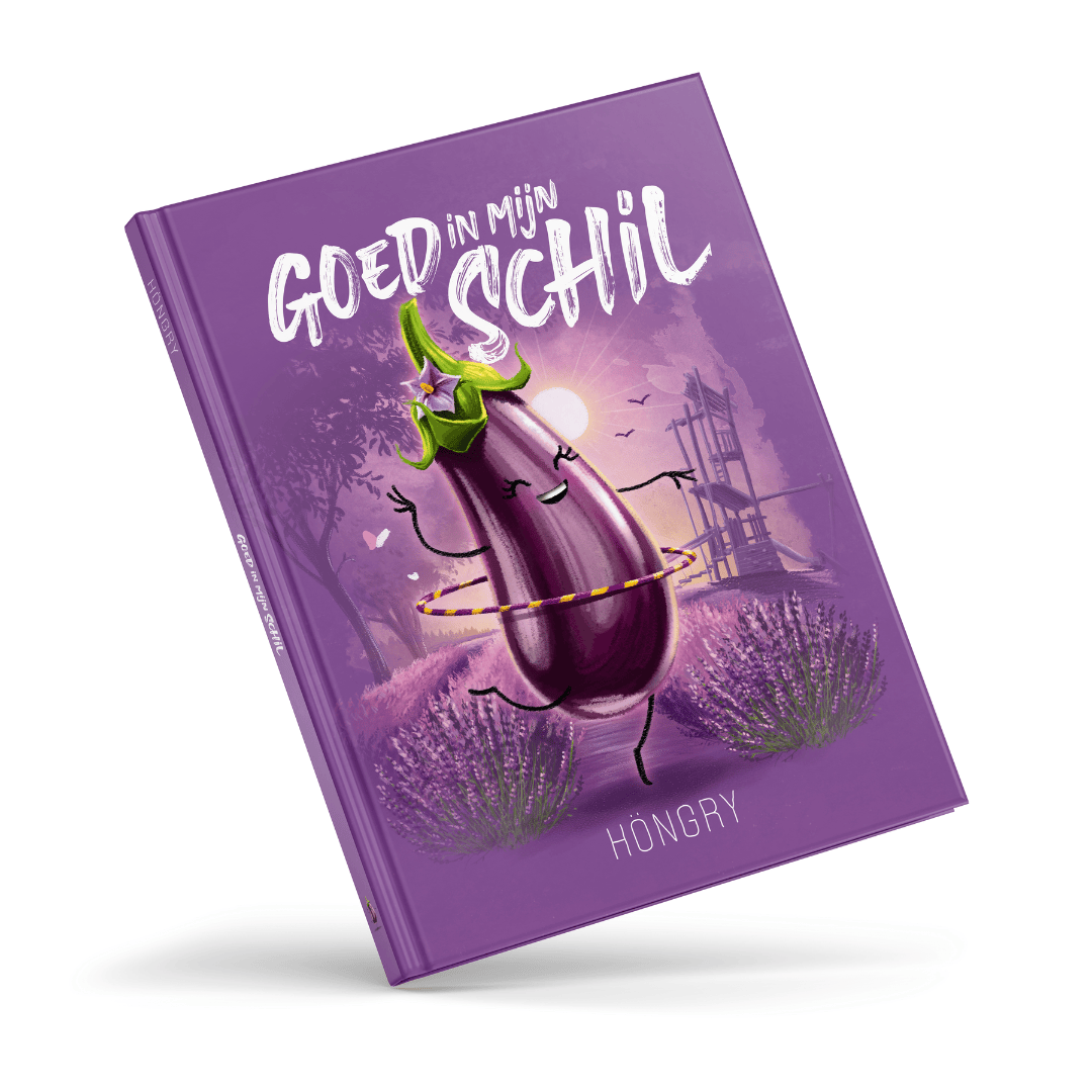 Gina de aubergine schittert in het prentenboek - goed in mijn schil