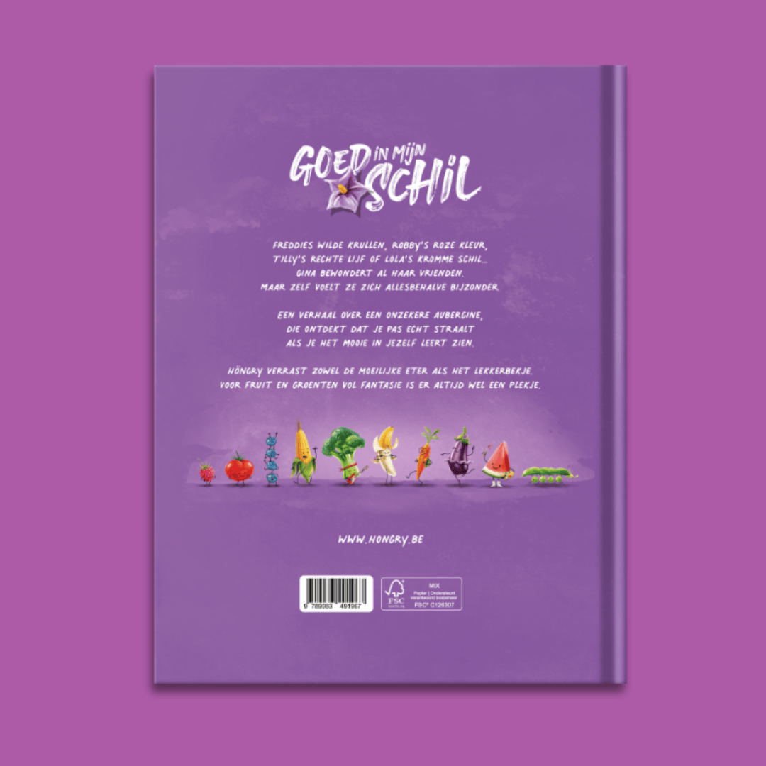 achterkant van het boek: goed in mijn schil van HÖNGRY