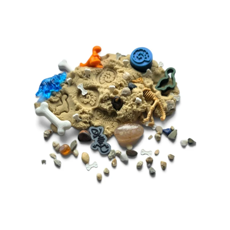 SensoryFun Play & Create ArcheoFun zand met de dino's die opgegraven kunnen worden
