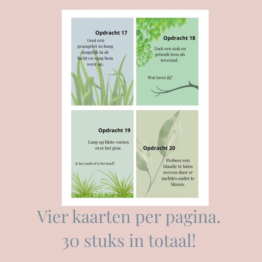 Buitenspeelkaarten vanaf 3 jaar – 30 buitenactiviteiten voor lente en zomer