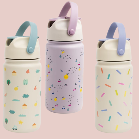 Vrolijke RVS drinkfles voor kinderen