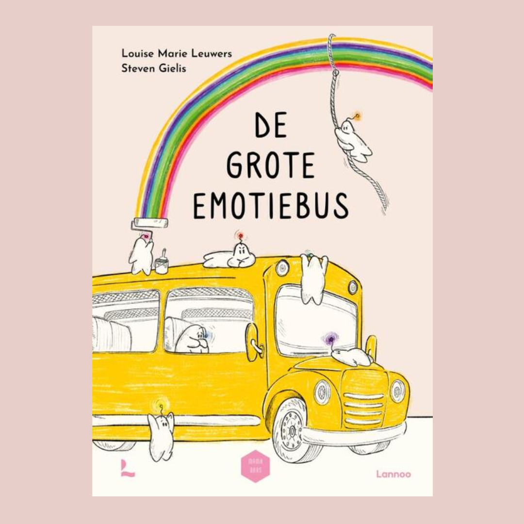 Boek van Steven Gielis. De grote emotiebus voorkant. 