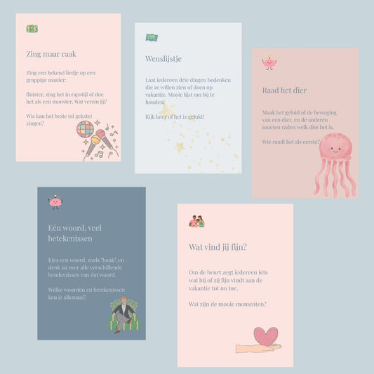 Reisspelkaartjes voor en met kinderen: makkelijke en leuke spelletjes voor onderweg!