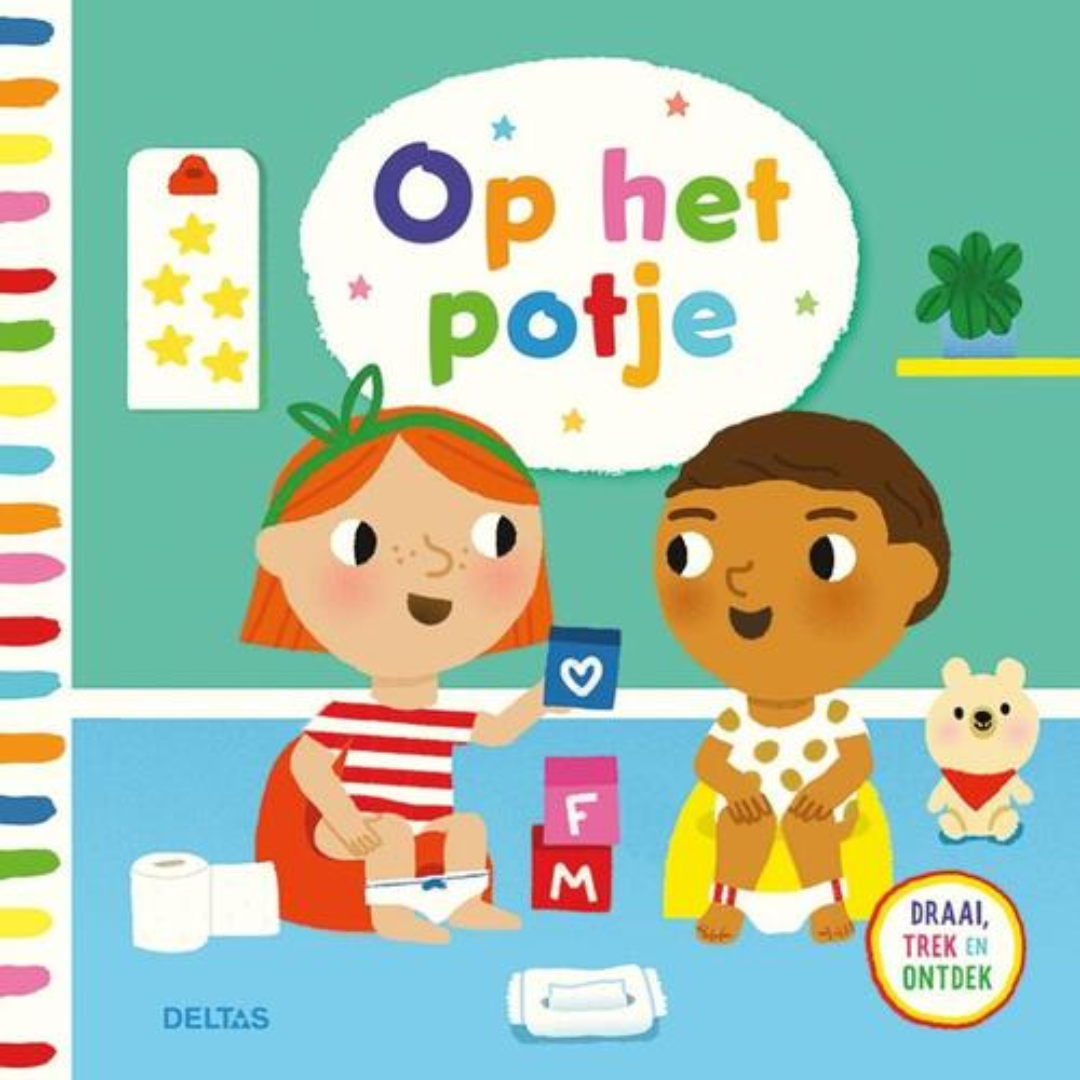Voorkant van boekje over zindelijkheid bij kinderen: op het potje