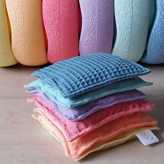 Pittenzakjes in een pastelkleur om mee te spelen. 