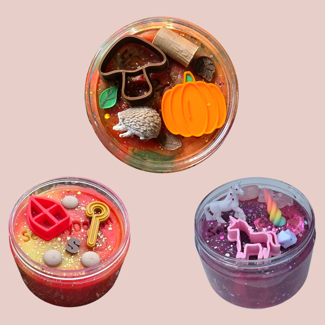 Thema klei, sensory dough van SensoryFun - Sensorisch Speelgoed voor Kinderen (200g)