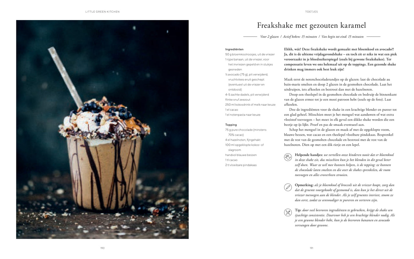 Vitamines in smoothies. Recepten uit het vegetarische kookboek; little green kitchen 