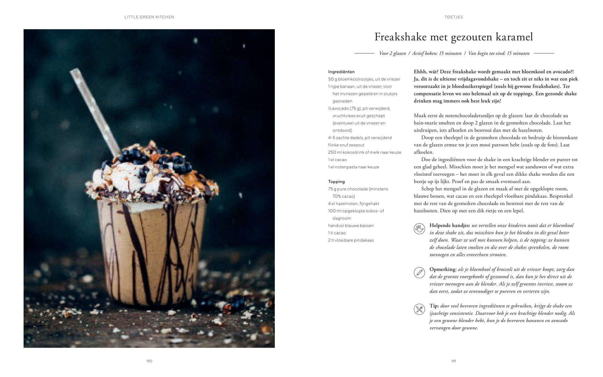 Vitamines in smoothies. Recepten uit het vegetarische kookboek; little green kitchen 