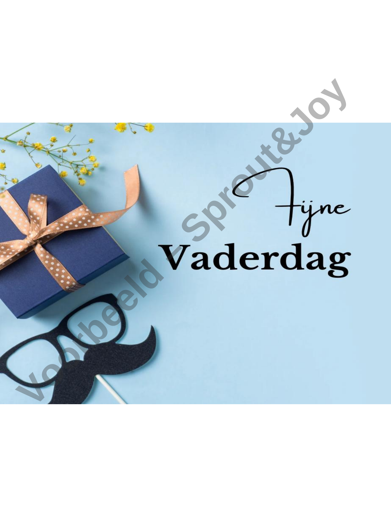 boodschap voor vaderdag