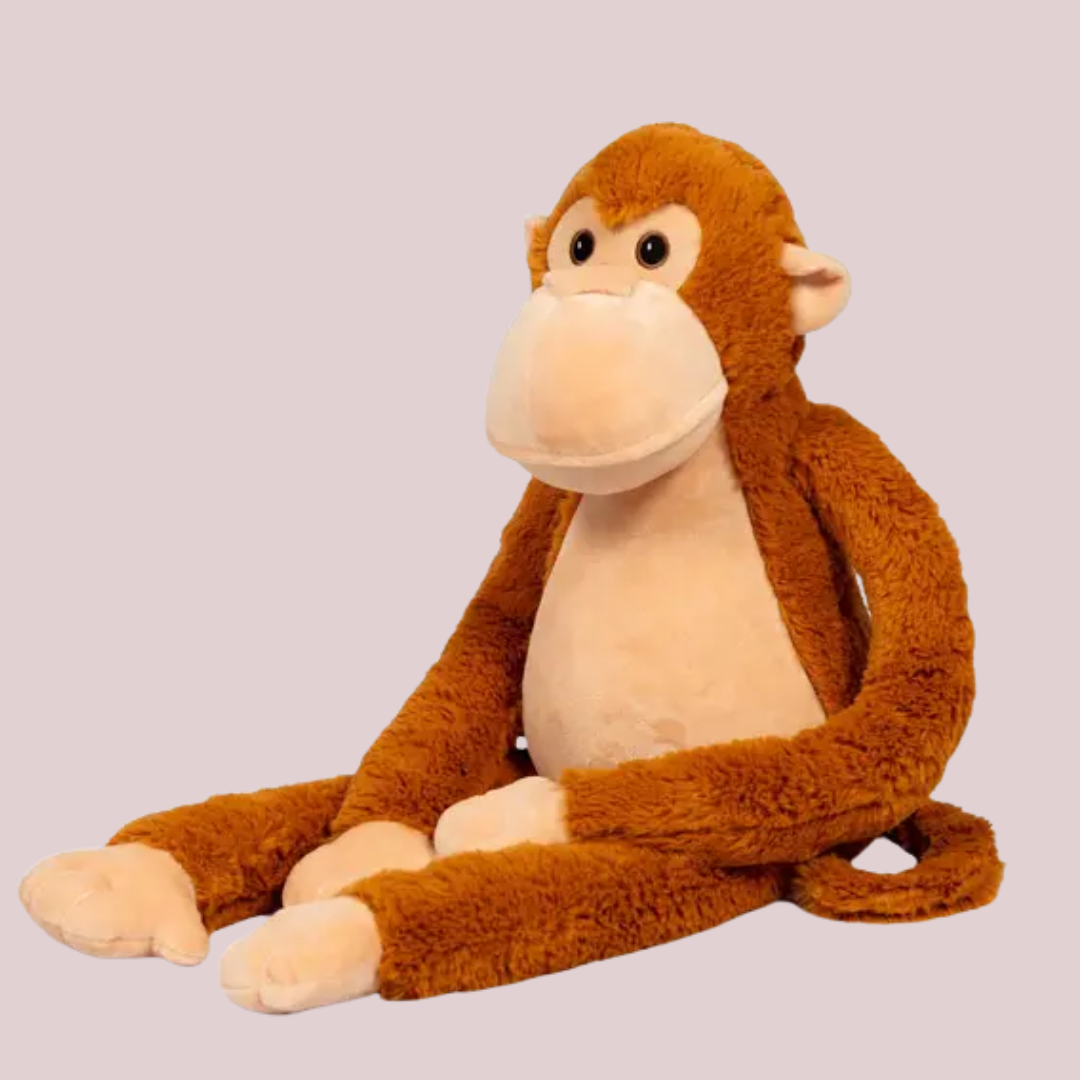 Verzwaringsknuffel, verzwaarde knuffel aap. Zittend 